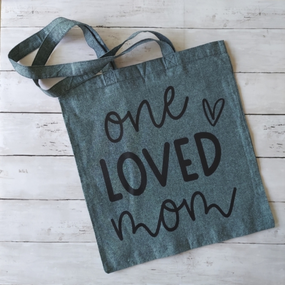 Mom 💕 Tote - Dark Sage